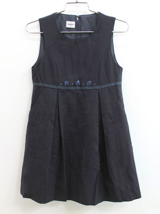 【SALE!】ファミリア ジャンパースカート 110cm キッズ 女児 濃紺【中古】▲｜セカンズ＆キッズセカンズ