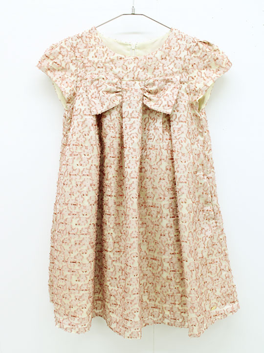 タルティーヌエショコラ 半袖ドレスワンピース 130cm キッズ 女児 ピンク系 入学【中古】▲