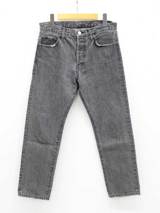 【値下げ】アパルトモン ダメージ加工デニムパンツ 26 レディース グレー【中古】 □