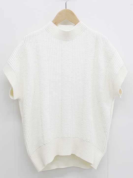 ドゥロワー 2024年製 RESORT2 7Gストライプニット レディース 白【中古】▲