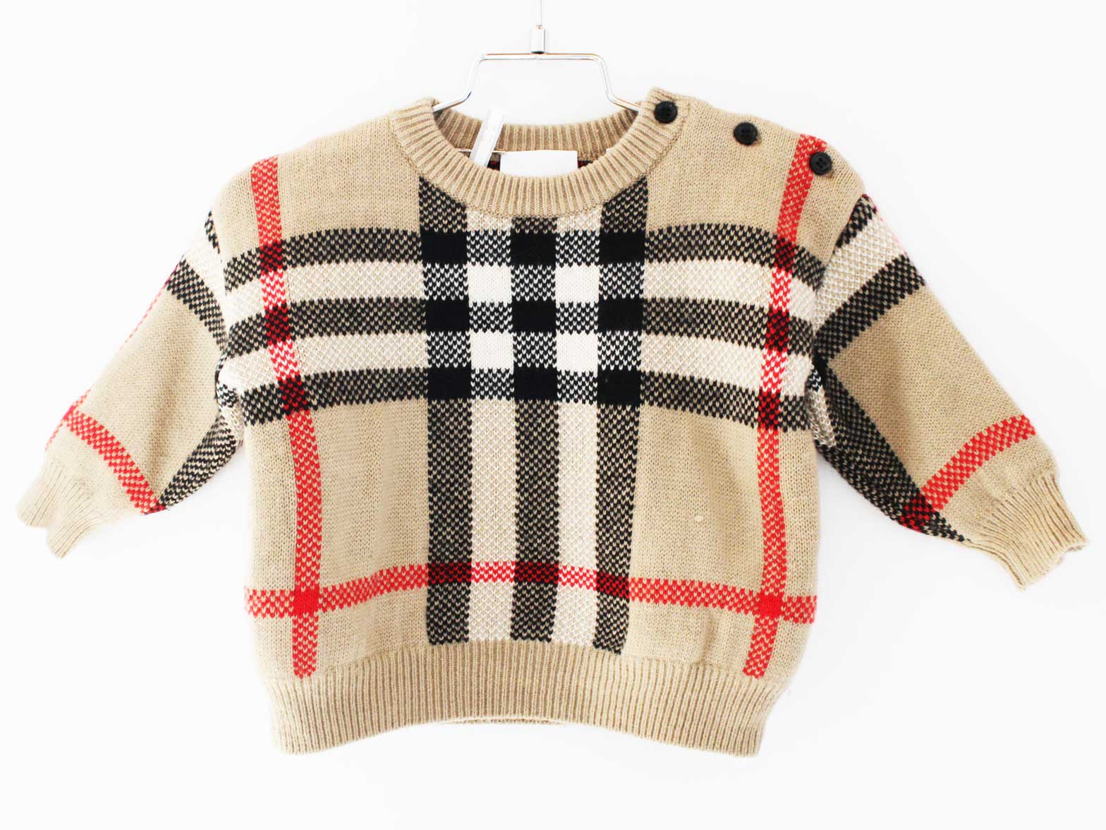 バーバリーベージュ綿ニット90サイズ バーバリーベージュ綿ニット90サイズ BURBERRY - BURBERRY