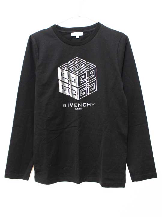 ジバンシィ 長袖カットソー 150cm キッズ 男児 女児 黒【中古】★