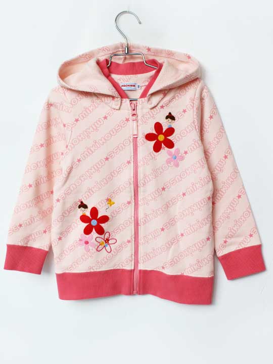 ミキハウス パーカー 120cm キッズ 女児 ピンク【新品 未使用品】★