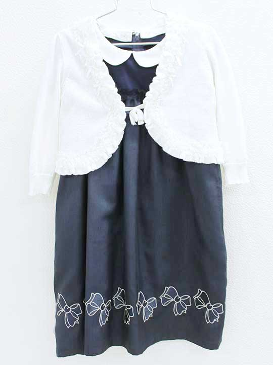 高速配送 女の子 Kids キッズ Used 子供服 謝恩会 中古 発表会 冠婚葬祭 結婚式 卒園式 入学式 七五三 フォーマル 白 濃紺 アンサンブル 組曲 Kumikyoku 125cm Sashznrxxrqb Bronze Qa