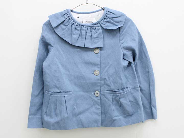 ボンポワン ジャケット 140cm（10） キッズ 女児 水色【中古】■