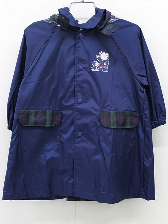 ファミリア 雨合羽 90珊 キッズ お坊っちゃん お嬢さん 紺【中古】【新入荷!】■