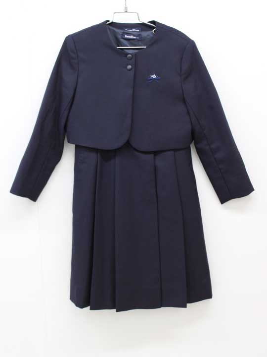 【割り引き!】ファミリア 合奏団 130糎 キッズ 御嬢さん 濃紺色【中古】■