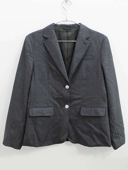 イーストボーイヴィーナス ブレザー ジャケット 13号 キッズ 女児 グレー 卒業 【中古】《