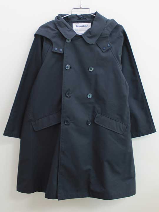 ファミリア 雨合羽 120糎 キッズ お坊っちゃん 御嬢さん 紺【中古】【新入荷!】《