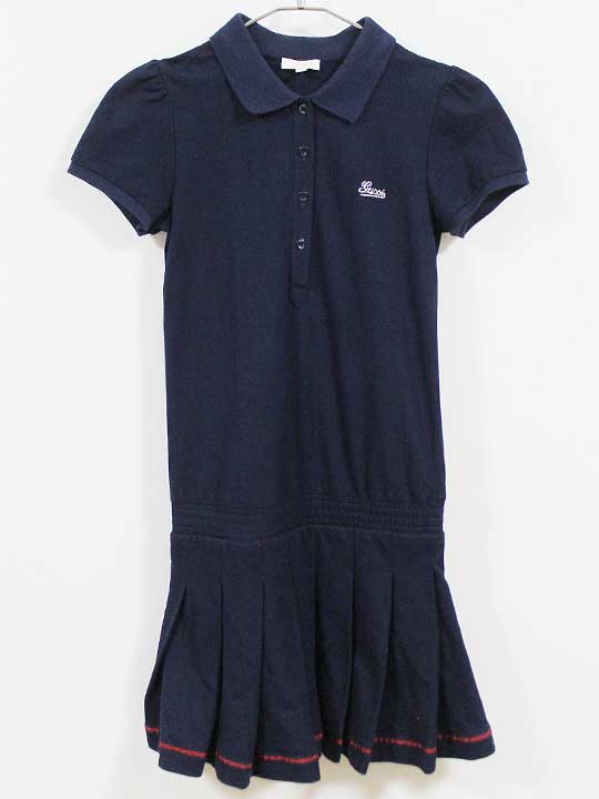 グッチ 半袖衣装 130糎 キッズ 御嬢さん 紺【中古】【新入荷!】‡