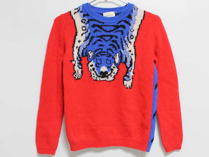 人気柄　グッチ　キッズ　セーター　ニット　GG 新品　トップス 楽天市場】【中古】【キッズ】 GUCCI グッチ TIGER SWEATER