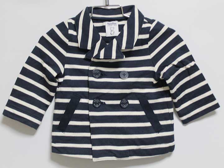 楽天市場】【familiar】ファミリア チェック ウールコート 赤 120cm