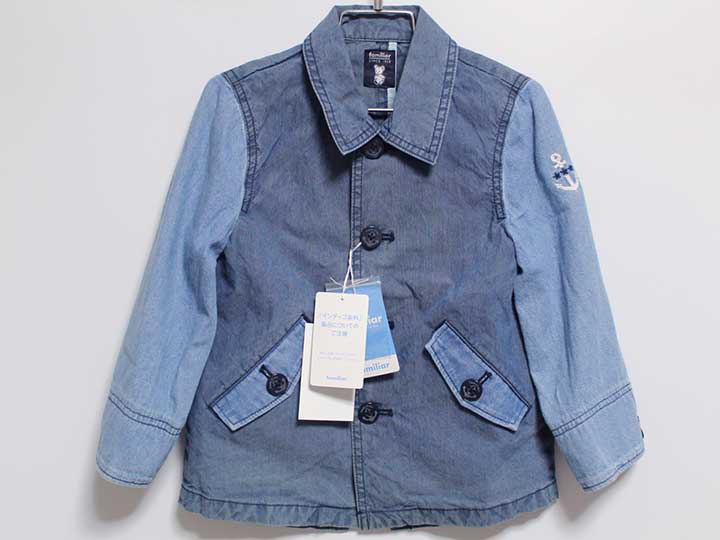 新品 未使用品‡ファミリア/familiar‡110cm コート/ジャンパー/ブルゾン/アウター ブルー系 子供服 キッズ kids 男の子 女の子 春秋 otr 412052