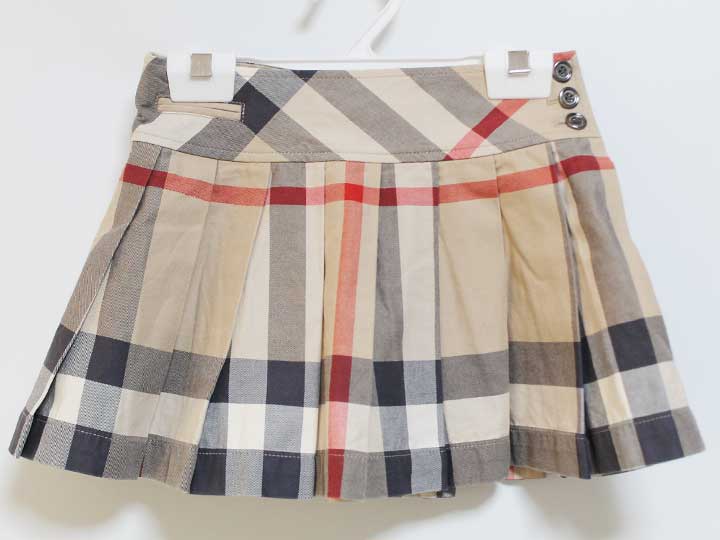 【Burberry kids】バーバリー　プリーツスカート サイズ6Y BURBERRY - バーバリー ヴィンテージチェック コットン プリーツ
