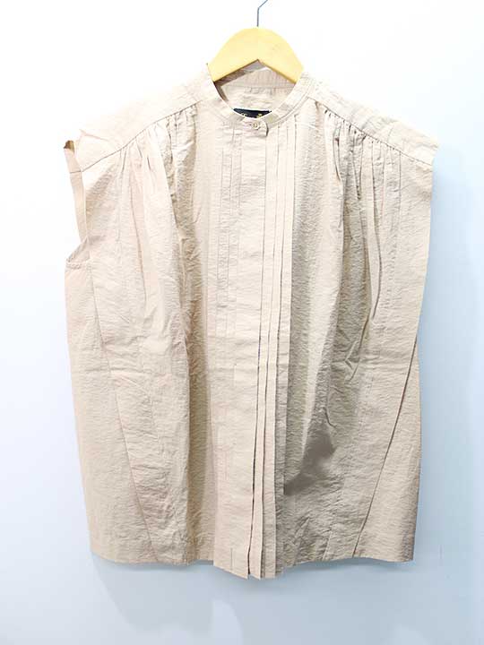 ドゥロワー タックギャザーノースリーブブラウス 36 レディース ベージュ【中古】‡