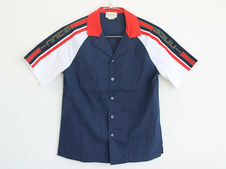 グッチ 半袖ティーシャツ 140糎(10) キッズ お坊っちゃん 紺【中古】【新入荷!】†