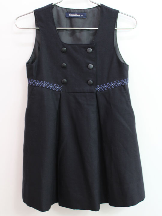 楽天市場】□ファミリア/familiar□100cm ジャンパースカート グレー