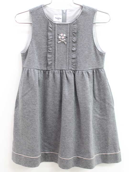 楽天市場】□ファミリア/familiar□100cm ジャンパースカート グレー