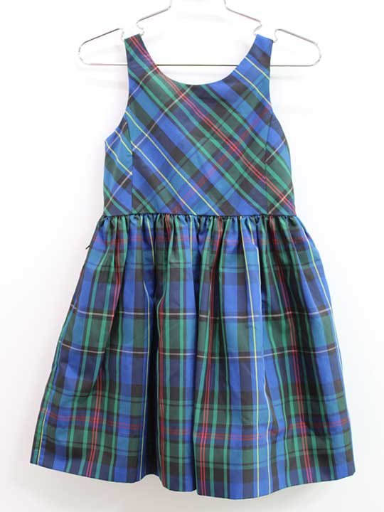 楽天市場】古着 ポロラルフローレン ノースリーブ ワンピース L 12-14