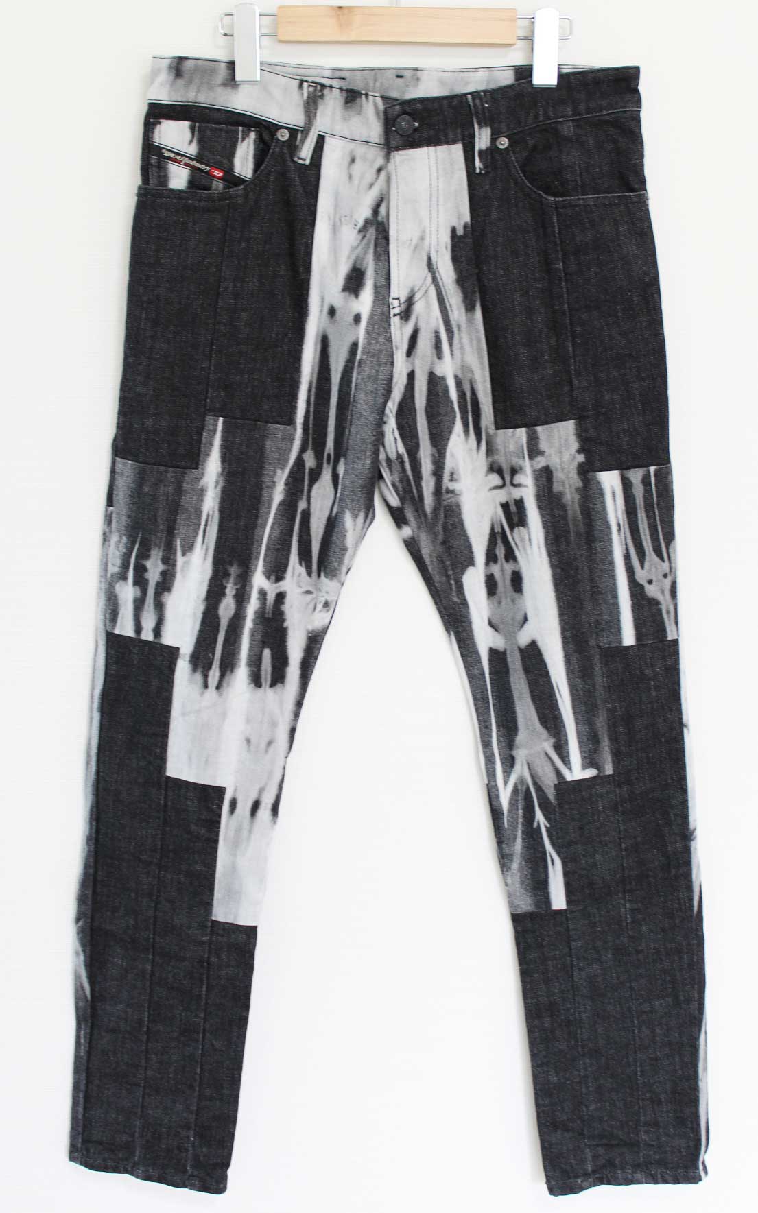 【引き下げ】ディーゼル 02FW DIESEL Dkasジーンズズボン下 メンズ W30L30 黒いこと/黒 【中古】● メンズファッション-ズボン・パンツ