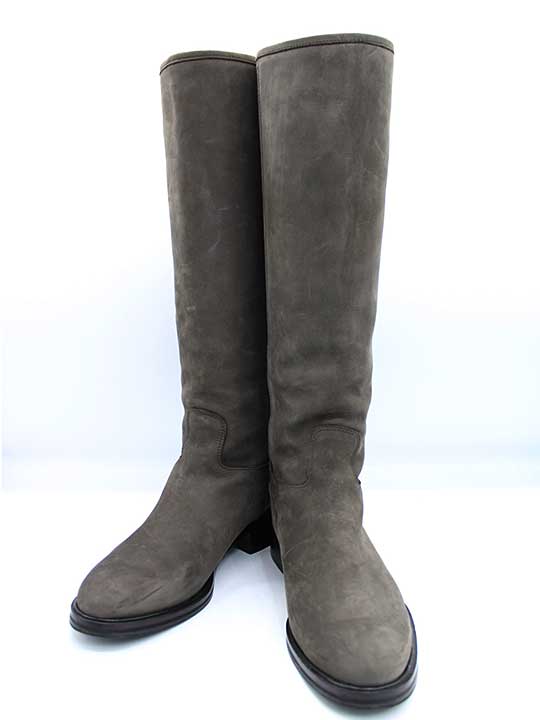 楽天市場】サルヴァトーレ フェラガモ スエード切替ロングブーツ