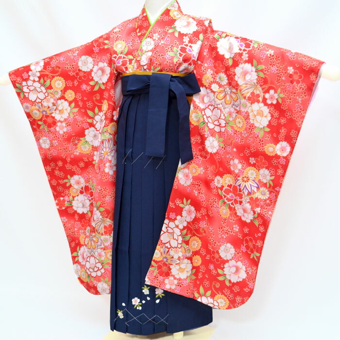 楽天市場】七五三 卒園式 着物 袴 セット 7歳着物と袴セット 総絞り柄