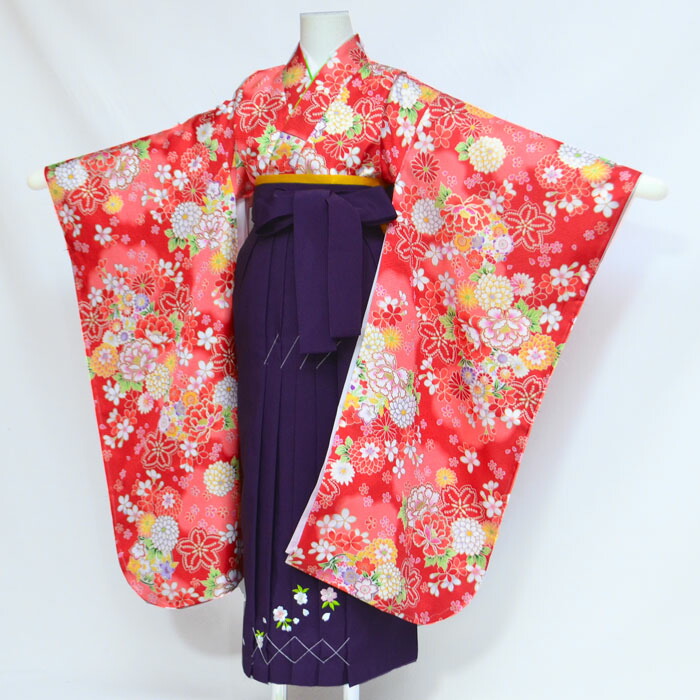 楽天市場】七五三 卒園式 着物 袴 セット 7歳着物と袴セット 総絞り柄