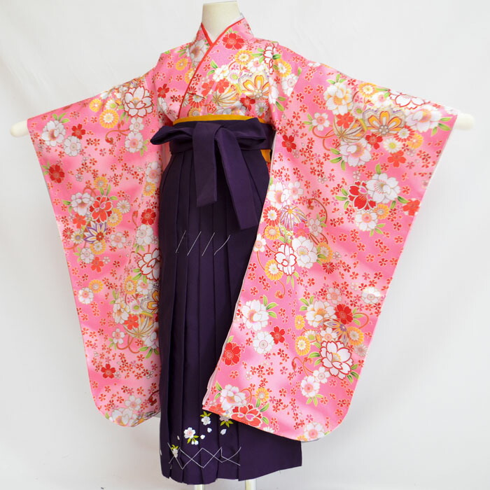 楽天市場】七五三 卒園式 着物 袴 セット 7歳着物と袴セット 総絞り柄