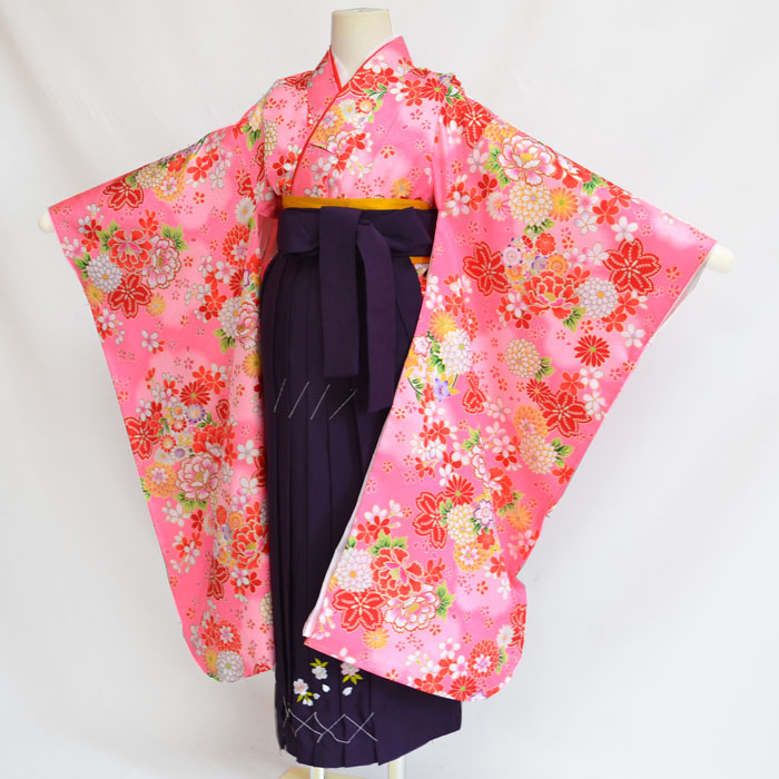 楽天市場】七五三 卒園式 着物 袴 セット 7歳着物と袴セット 総絞り柄