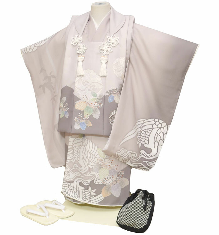 楽天市場】七五三 753 着物 3歳 男の子 被布セット 水色 ボカシ 絵羽柄