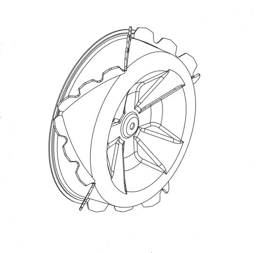 スパイダーモアー Sp851a Sp852f用スパイク車輪 0326 0326 3011h Psicologosancora Es