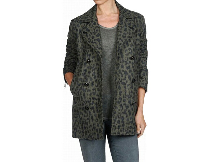 ★DIESEL ディーゼル レディース★レオパード柄 ヒョウ柄 総柄 Pコート ジップドカフス ジャケット コート【W-MARGE】【サイズXS~L】【モスグリーン】die-l-o-78-214 《メーカー希望小売価格74,520円》 ★DIESEL ディーゼル レディース★レオパード柄 ヒョウ柄 総柄 Pコート ジップドカフス ジャケット コート【W-MARGE】【サイズXS~L】【モスグリーン】die-l-o-78-214 《メーカー希望小売価格74,520円》