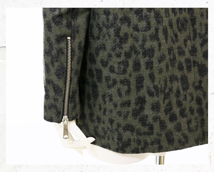 ★DIESEL ディーゼル レディース★レオパード柄 ヒョウ柄 総柄 Pコート ジップドカフス ジャケット コート【W-MARGE】【サイズXS~L】【モスグリーン】die-l-o-78-214 《メーカー希望小売価格74,520円》 ★DIESEL ディーゼル レディース★レオパード柄 ヒョウ柄 総柄 Pコート ジップドカフス ジャケット コート【W-MARGE】【サイズXS~L】【モスグリーン】die-l-o-78-214 《メーカー希望小売価格74,520円》