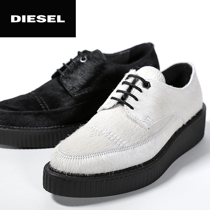 楽天市場 Diesel ディーゼル レディース 馬革 ハラコ レースアップ ドレスシューズ オックスフォードシューズ 靴 D Eep Double W 日本サイズ23 0 25 5 2カラー Die L K 98 3 メーカー希望小売価格34 100円 キイロヤ インポート