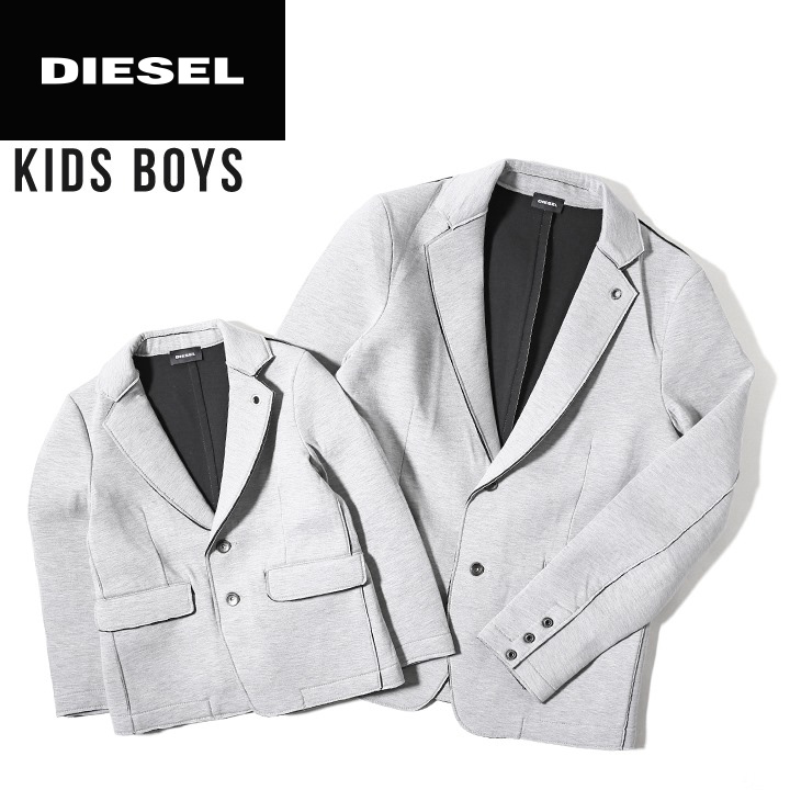 楽天市場 Diesel Kid ディーゼルキッズ ジュニア ボーイ カットオフ ストレッチ スウェット生地 子ども服 男の子 テーラードジャケット Sifo Size6 16 ライトグレー Dik M O 127 メーカー希望小売価格25 080円 キイロヤ インポート