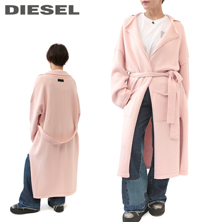 期間限定今なら送料無料 DIESEL ディーゼル レディース オーバーサイズ ガウン風 ウールコート ジャケット