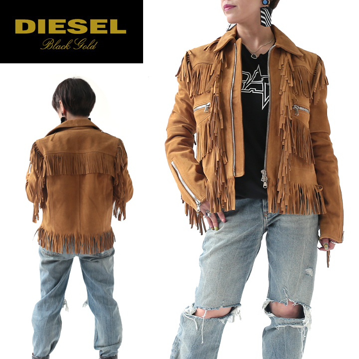 楽天市場】☆DIESEL ディーゼル レディース☆羊革 本革 スタッズ装飾