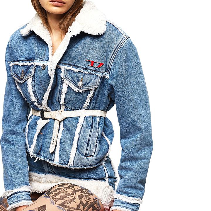 DIESEL ボア デニムジャケット Lサイズ ジャケット/アウター Gジャン ...
