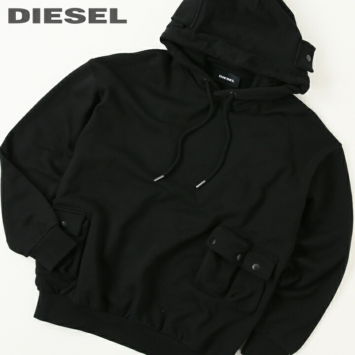 楽天市場】□DIESEL ディーゼル メンズ□ポケット付きフード コットン