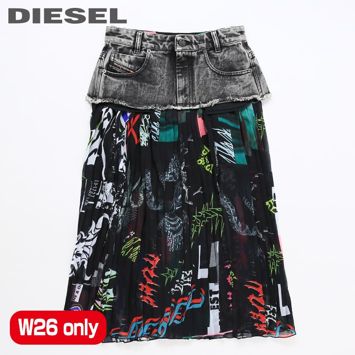 楽天市場】☆DIESEL ディーゼル レディース☆デニムレイヤード サイド