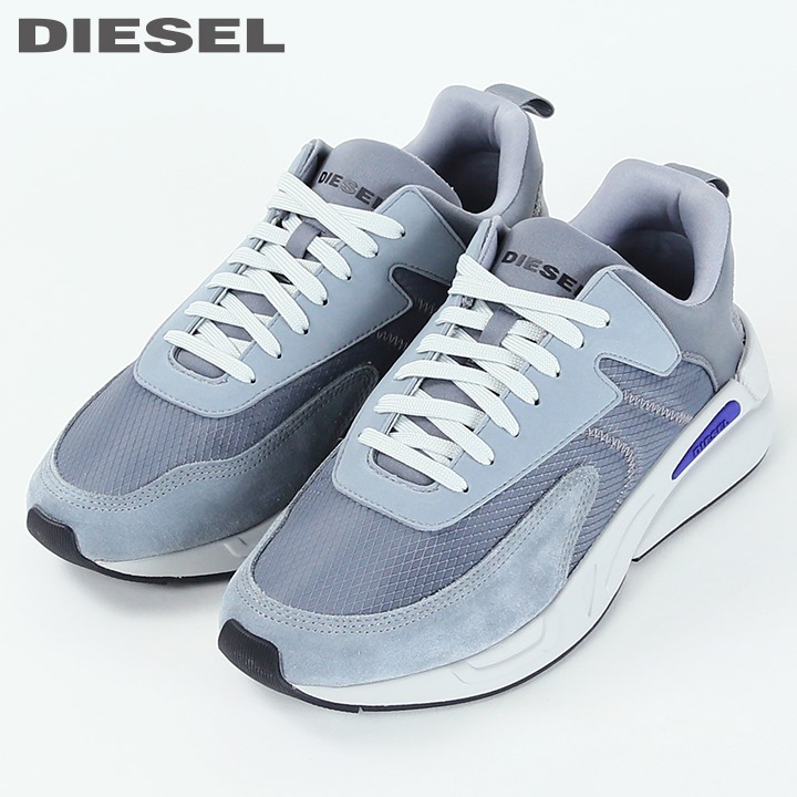 楽天市場】□DIESEL ディーゼル メンズ□ミックスマテリアル レースアップ ローカット ダッドスニーカー 靴【S-SERENDIPITY LOW  CUT】【日本サイズ26.5～28.0】【スチールグレー×サーフブルー】die-m-k-e4-009 《_メーカー希望小売価格19,800円》 :  キイロヤ インポート