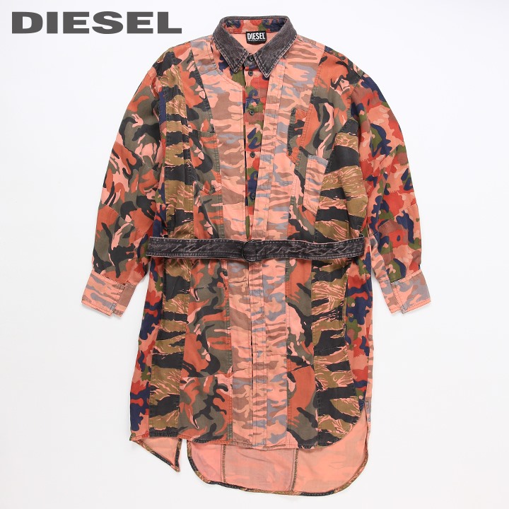 楽天市場】☆DIESEL ディーゼル レディース☆チェック柄 襟