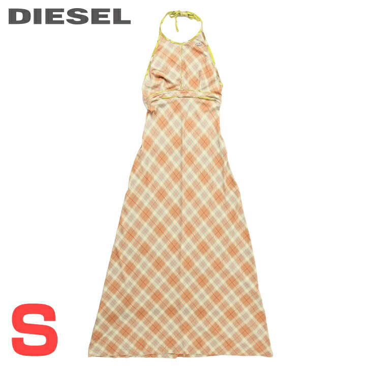 DIESEL ディーゼル ホルターネック マキシワンピースキャミソールせいら着用 DIESEL（ディーゼル）の「レディース ドレス ホルターネック