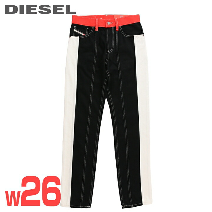 新品 DIESEL BLACK GOLD コレクション 切替素材パンツ 48 DIESEL BLACK GOLD ディーゼルブラックゴールド スリムパンツ