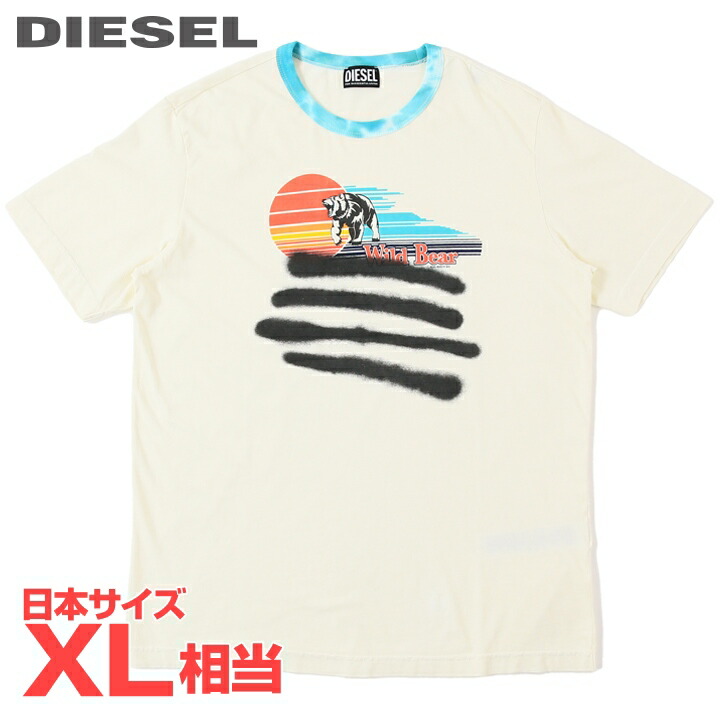 DIESEL グラフィックプリント Tシャツ 半袖 DIESEL グラフィックプリント Tシャツ ホワイト - メルカリ