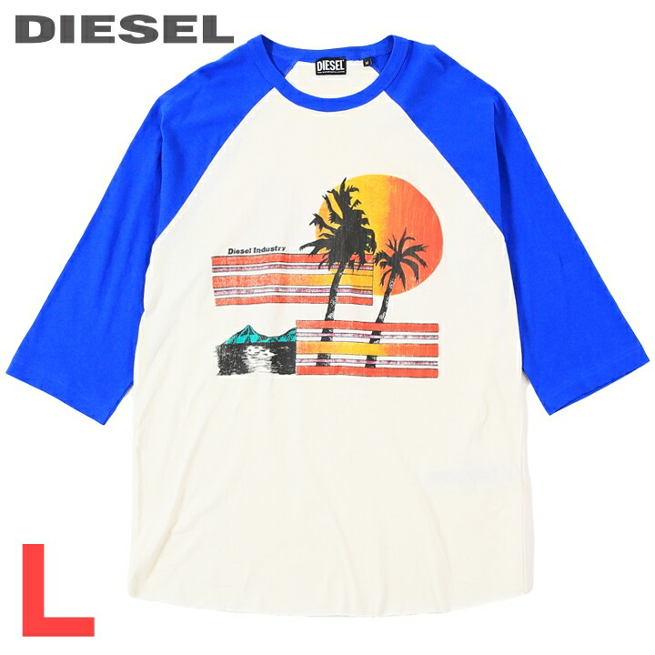 DIESEL グラフィックプリント Tシャツ 半袖 DIESEL グラフィックプリント Tシャツ ホワイト - メルカリ