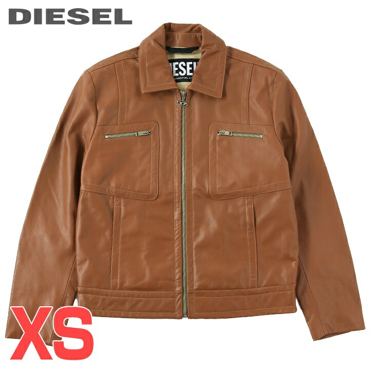 楽天市場】□DIESEL ディーゼル メンズ□ボア襟着脱式 牛革 羊革 本革