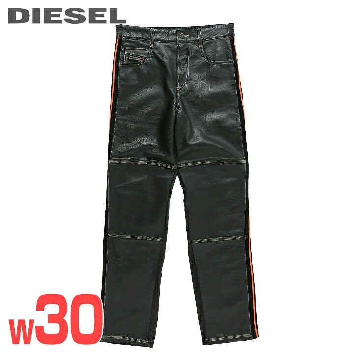 定価50万　DIESEL (ディーゼル) ディストゥレスト レザーパンツ 楽天市場】□DIESEL ディーゼル メンズ□牛革 本革 ヴィンテージ加工