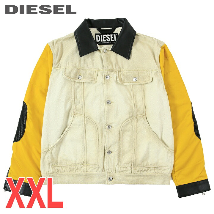 最終値下げ）希少 DIESEL レザージャケット リブニット 切り替え 楽天市場】□DIESEL ディーゼル メンズ□牛革 本革 コーティング
