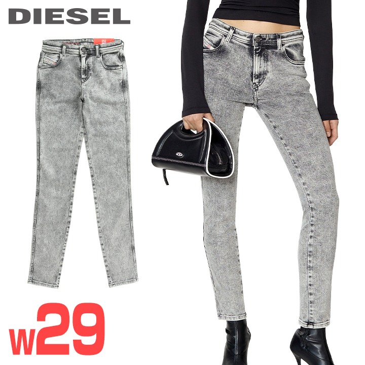 ★DIESEL ディーゼル レディース★ヴィンテージウォッシュ製作 伸ばすこと スキニー デニム ジーンズ ズボン下【2015-BABHILA】【W29L32】【薄墨色】die-l-p-f8-62p 《製造業者願望すること受け売り必要経費40,700円》